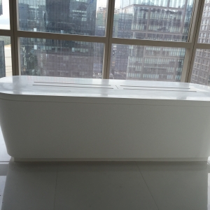 Artificial stone mall display desk
