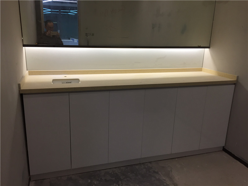 Case: Quartz stone tea countertop